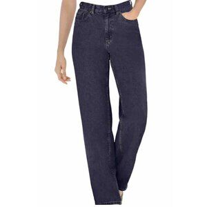 Woman Within Women’s Gray Jeans Straight leg Size 18T Grunge